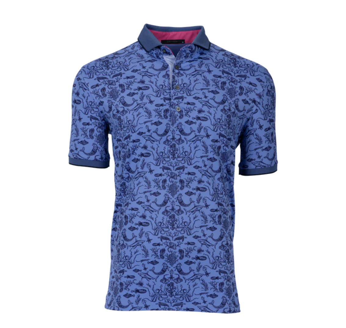 Greyson Clothiers - Ocean Curiosities Polo | Pebblehurst