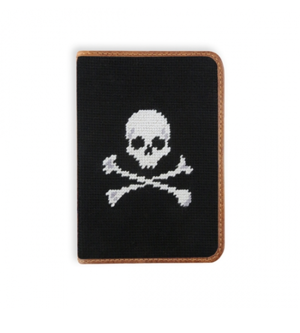 Smathers & Branson Jolly Roger Needlepoint Golf Scorecard Holder